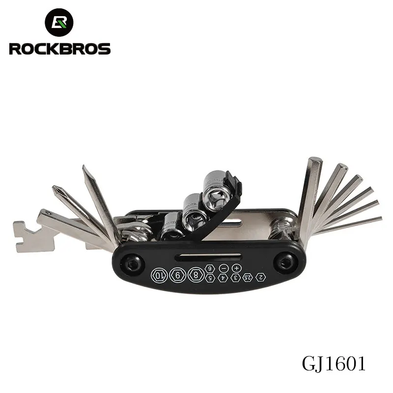 

ROCKBROS 16 in 1 Bike Bicycle Multi Repair Tools Protable Hex Spoke Cycle Screwdriver Tool Wrench Mountain Cycle Tool Sets