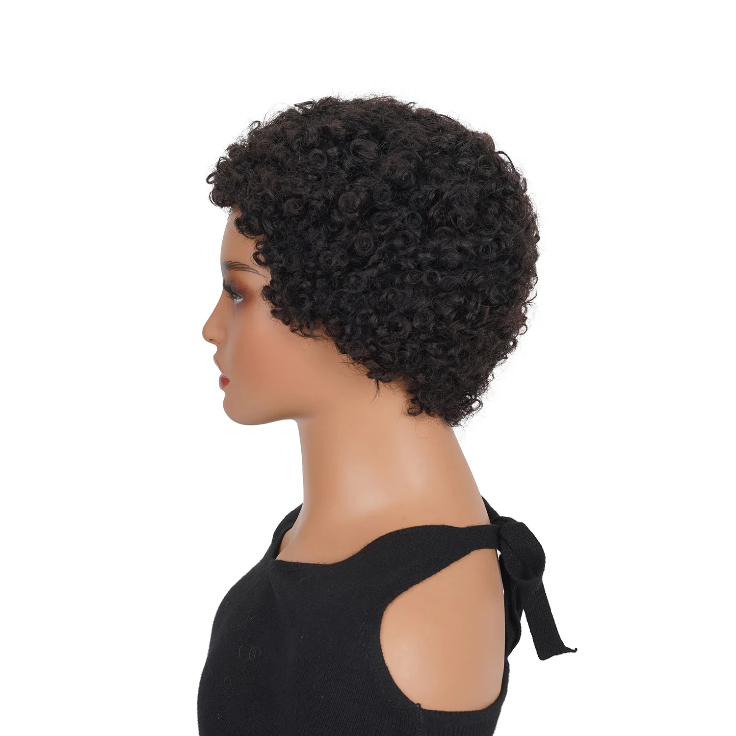 Short Pixie Cut Kinky Curly Wigs For Women Brazilian Remy Human Hair Wigs Glueless Machine Made Jerry Curly Wigs