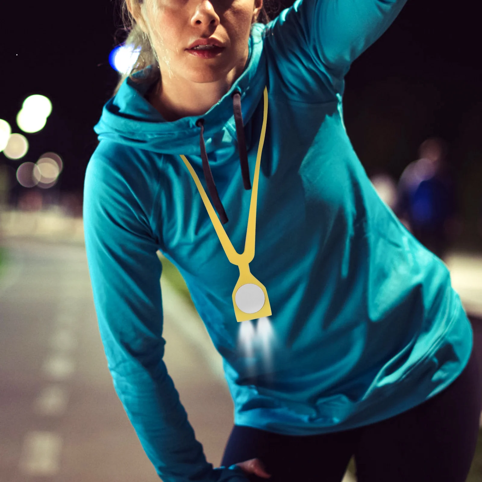 

LED Silicone Hands Free Neck Hanging Light Red Torch for Camping Hiking Running Night Work Lamp Neck Light Camping Lamp