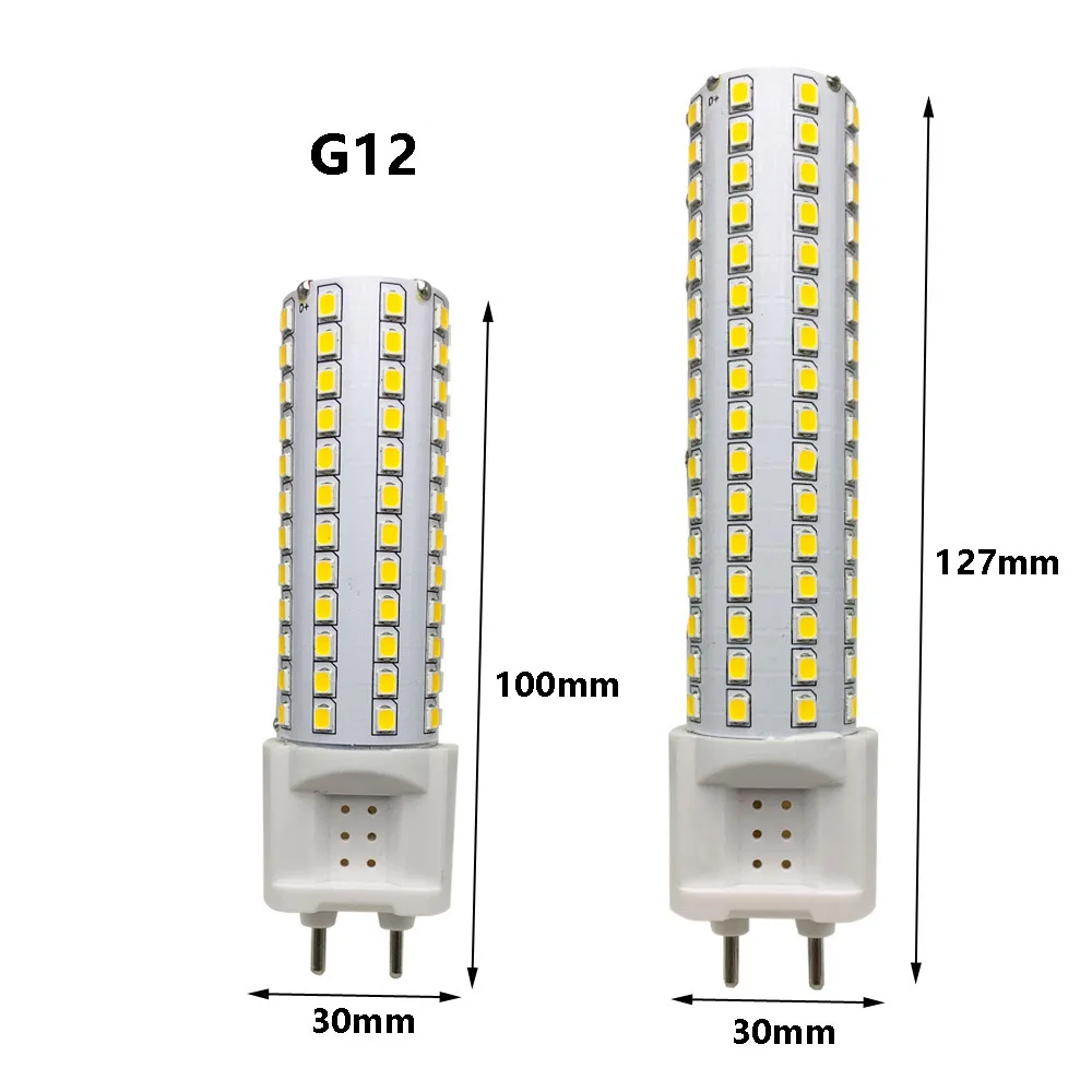 Imagem -02 - Lâmpada de Milho Led Brilhante G12 G8.5 Gu6.5 2835 10w 15w 3000k Branco Natural 4000k 6000k Substituir 100w 150w Lâmpada Halogéneo Alta