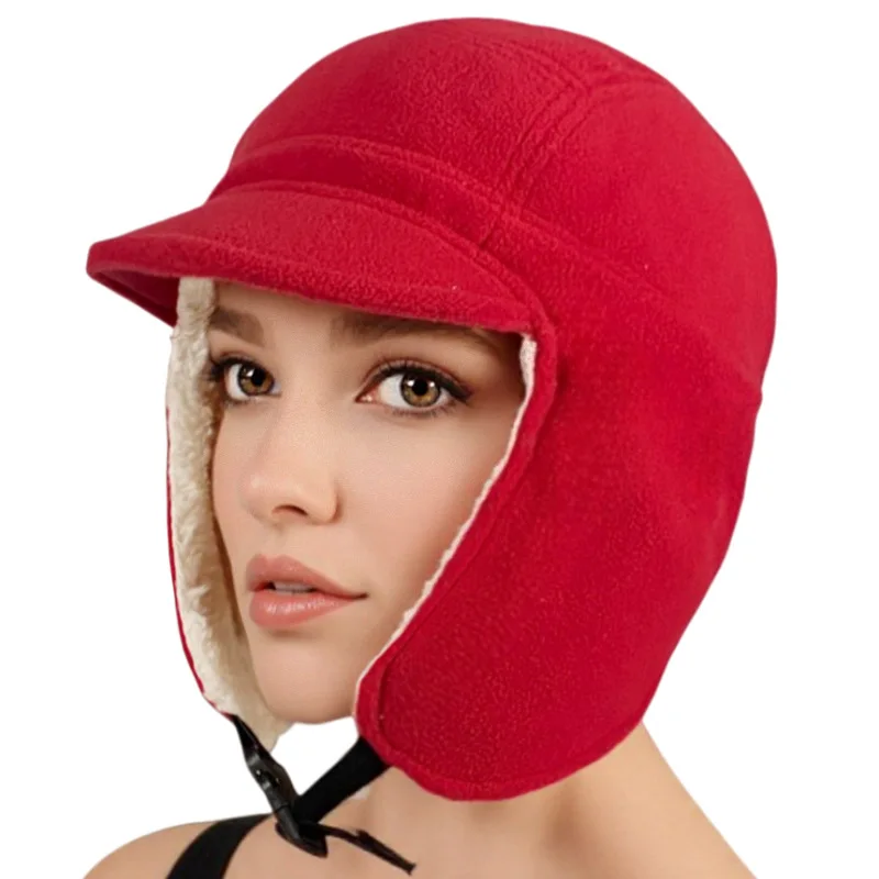 New autumn and winter face protection ear protection fleece warm cap windproof cold hat outdoor cold cotton hat