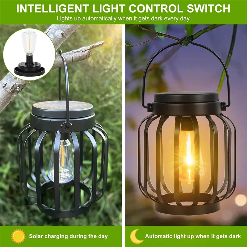 

ABUI-Replacement Solar Light Parts For Lantern: 3 Inch Waterproof Solar Replacement Top For Old Lantern Replacement Light