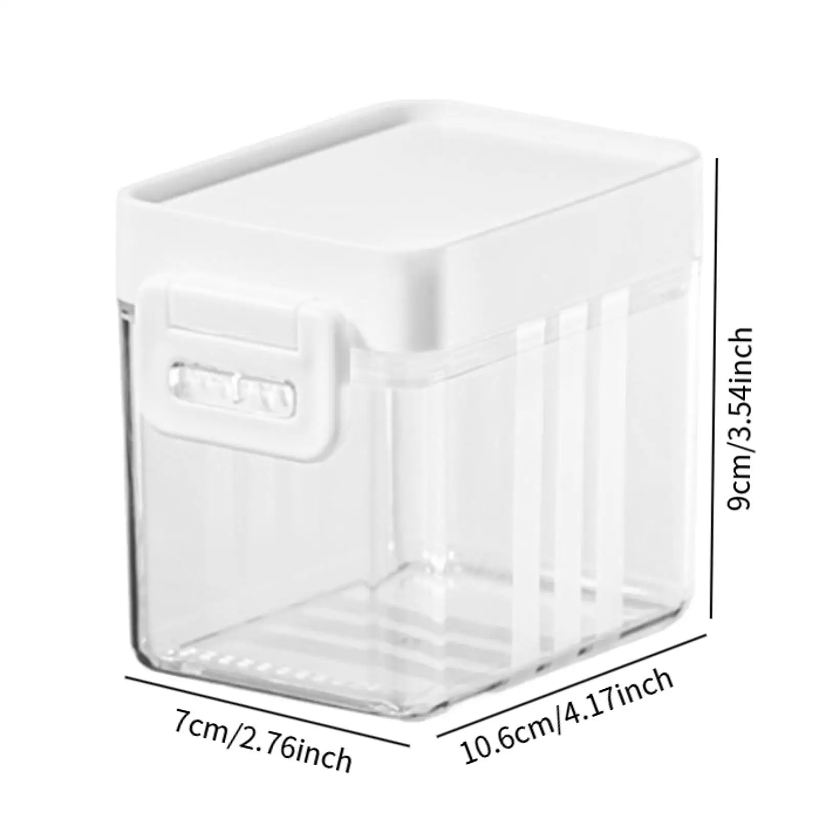 Food Container Refrigerator Organizer Food Storage Jar Keep Fresh Sealed Lid Clear for Countertop Cupboard Cabinet Kitchen Flour