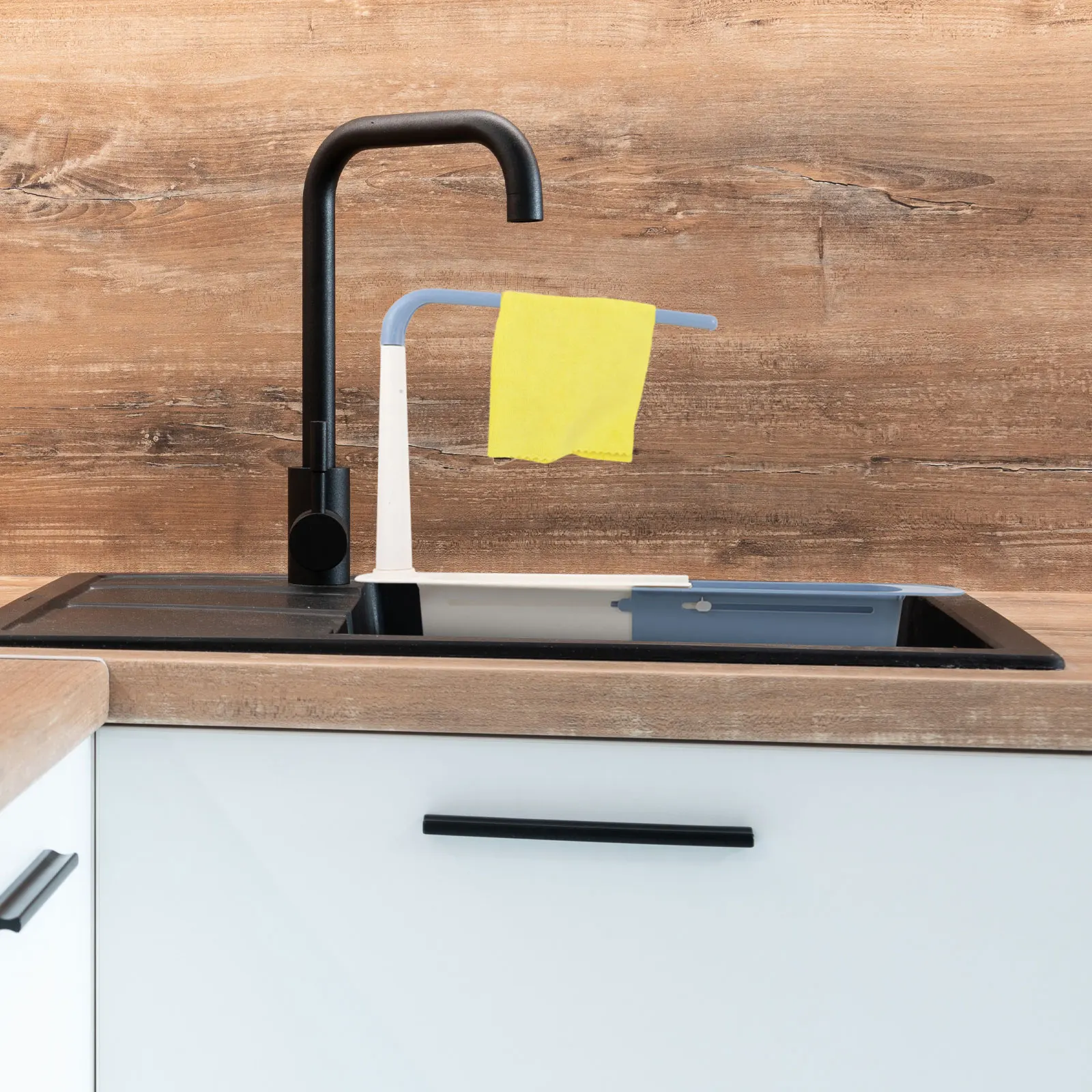 

Telescopic Sink Organizer Rack Drain Sponge Holder Shelf Kitchen Cleaning Storage Practical Affordable Gift Houseware