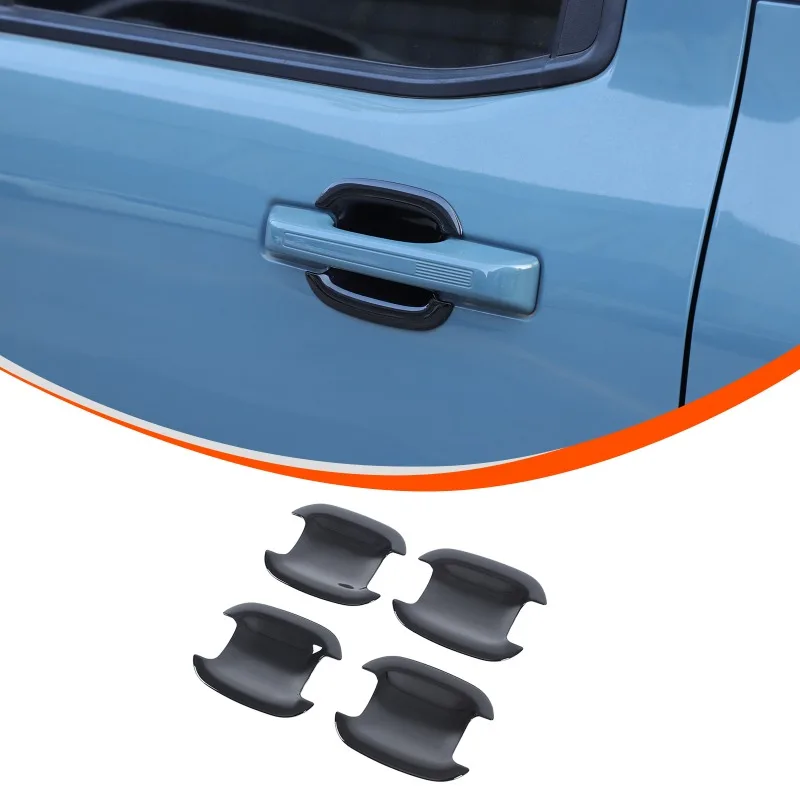 

ABS For 2022+ Ford Maverick Exterior Door Bowl Decals Door Handle Bowl Scratch Protective Sticker Car Accessories
