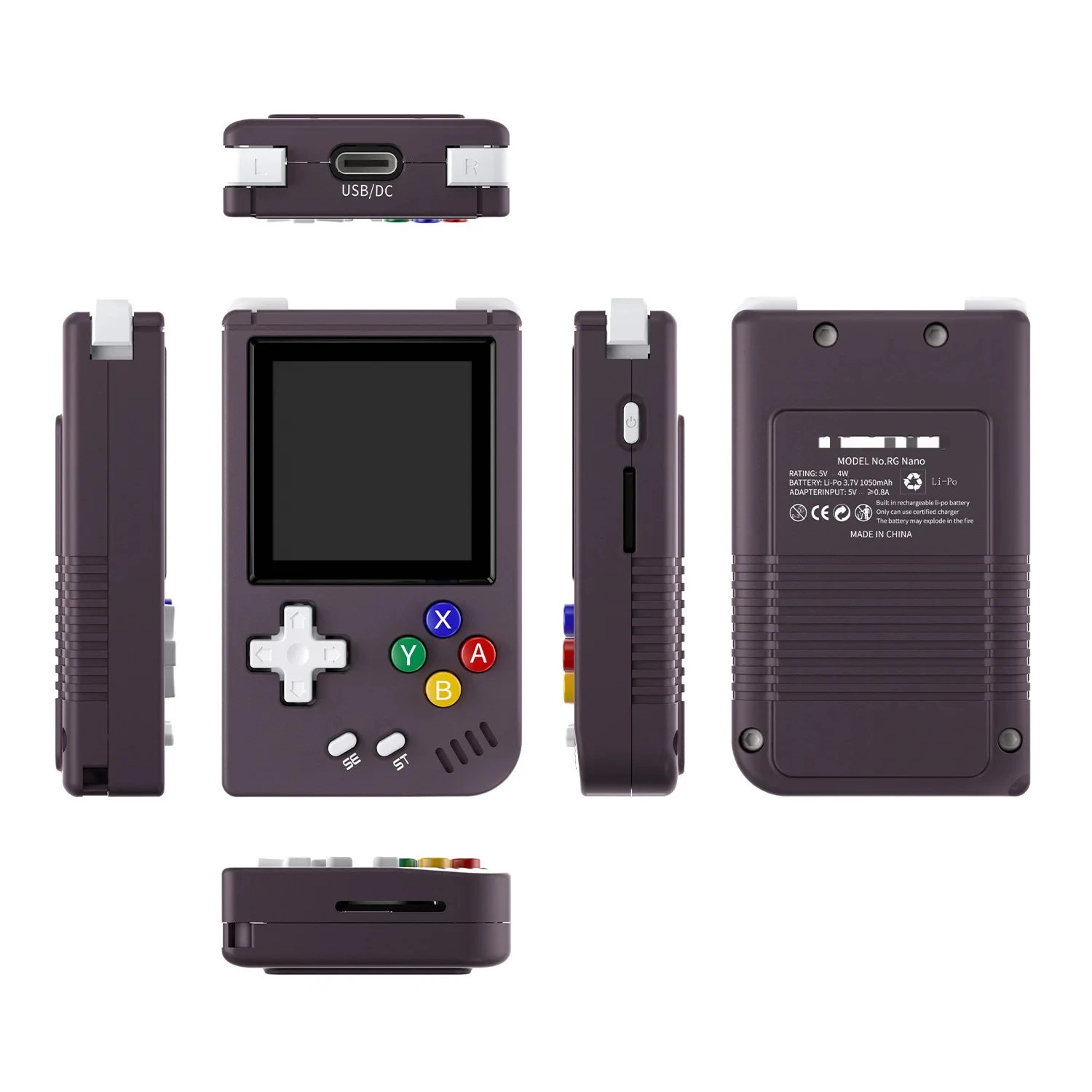 Retro Handheld Game Console Portable Mini Aluminum Alloy for1.54” IPS Screen 64G 5400 Games Hi-fi Speaker