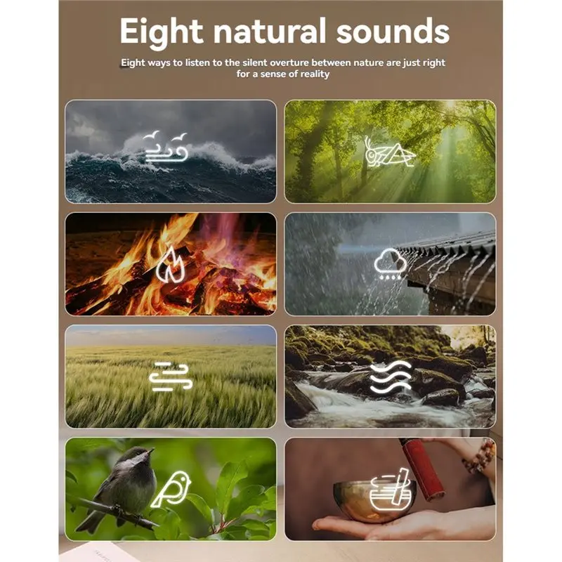 【BRAND NEW】Sleep Sound Machine White Noise Generator 255+ Mixer Option Modes Portable Speaker Night Light Sleep Timer Breath The