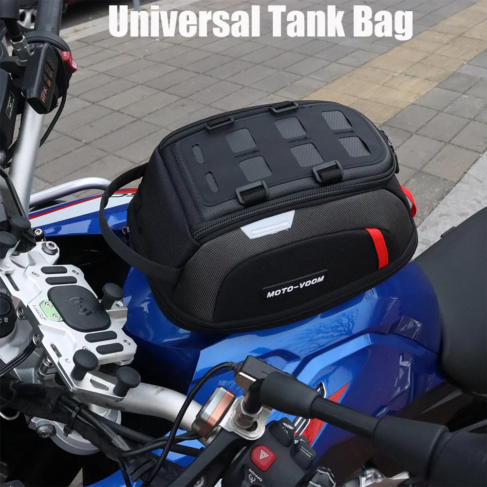 Motorbike Universal Tank Bag Portable Card Phone Tool Bag For BMW R1200GS R1250GS S1000XR F750GS K1600GT F800GS Adv Fuel Oil Tan