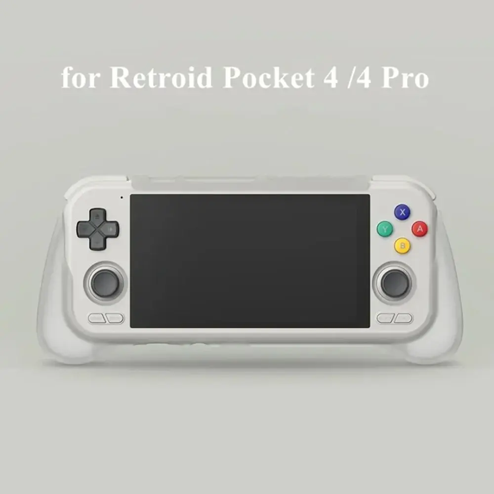 Transparent Game Protective Cover Shockproof Handheld Game Console Case Anti-slip for Retroid Pocket 4/Retroid Pocket 4 pro