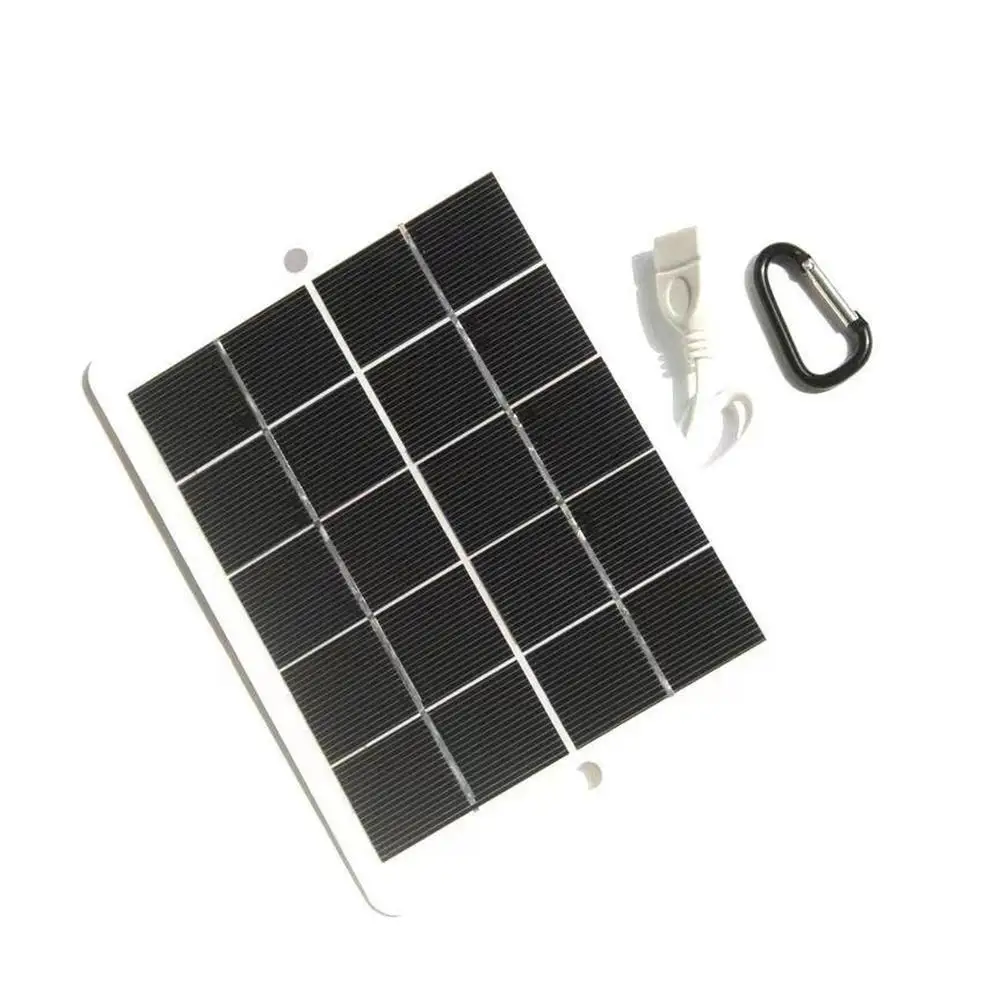 PowMr 3W 5V Solar Panels Portable Solar Charger For Mobile Phone Charger Power Bank Solar Lights Solar Charging USB Rechargeable