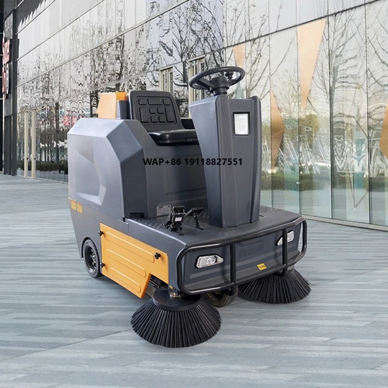 Chancee U125 Concrete Floor Cleaning Machine Outdoor Ride on Floor Sweeper Vacuum
