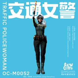 OceanCosmos miniatures, Original, Traffic policewoman, Hong Kong police culture, sexy girl, Resin unpainted Model kit figure GK