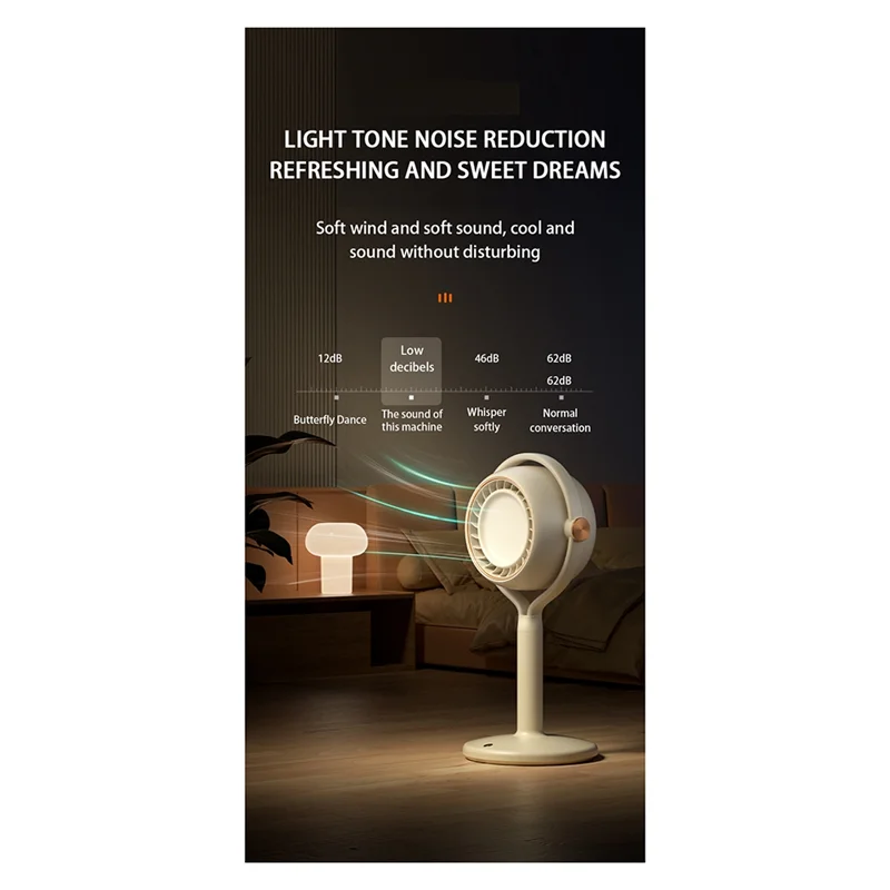 

Fan Multi-Function 2400Mah High-Capacity Lithium Battery High Efficiency Continuous Portable Fan