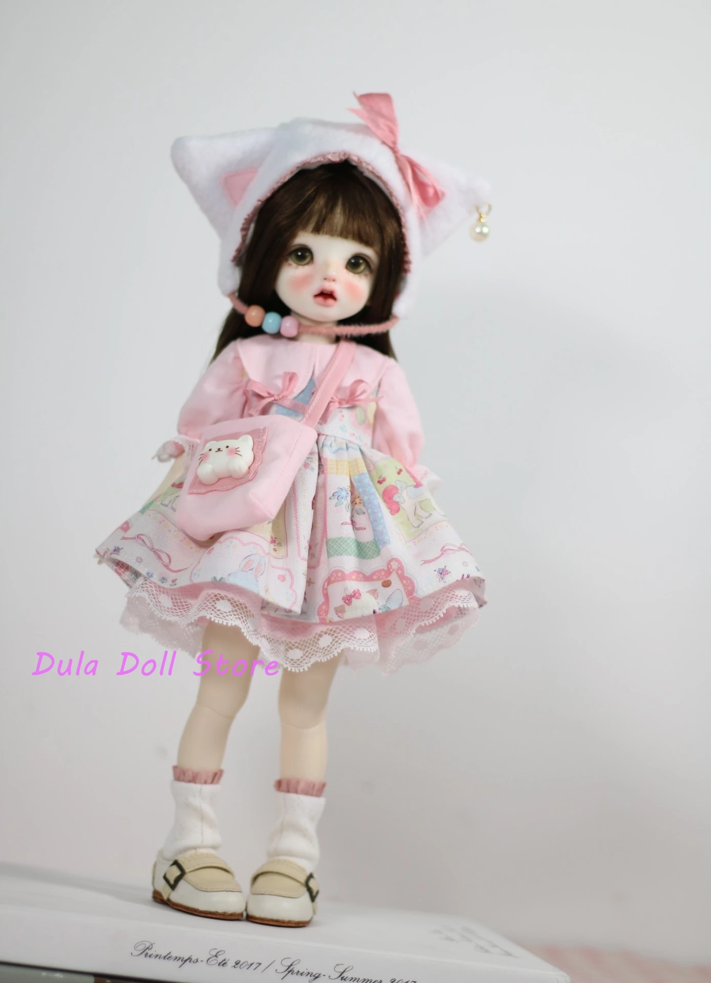 Dula Doll Clothes Dress Egg yolk chick Kittens cat skirt for small 6 1/6 Bjd Doll Accessories