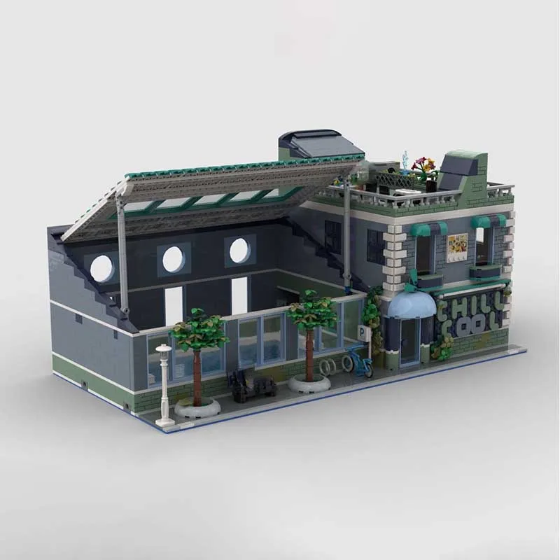 Model Ulicy Miejskiej Moc Klocki Konstrukcyjne Miejski Basen Model Technologiczny Klocki Prezenty Zabawki Świąteczne Zestaw do Samodzielnego Montażu