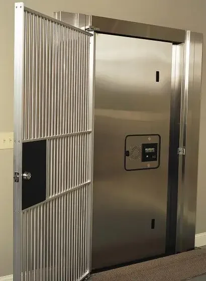 Strong room door With certified stainless steel safe 2000mm panic room vault doors