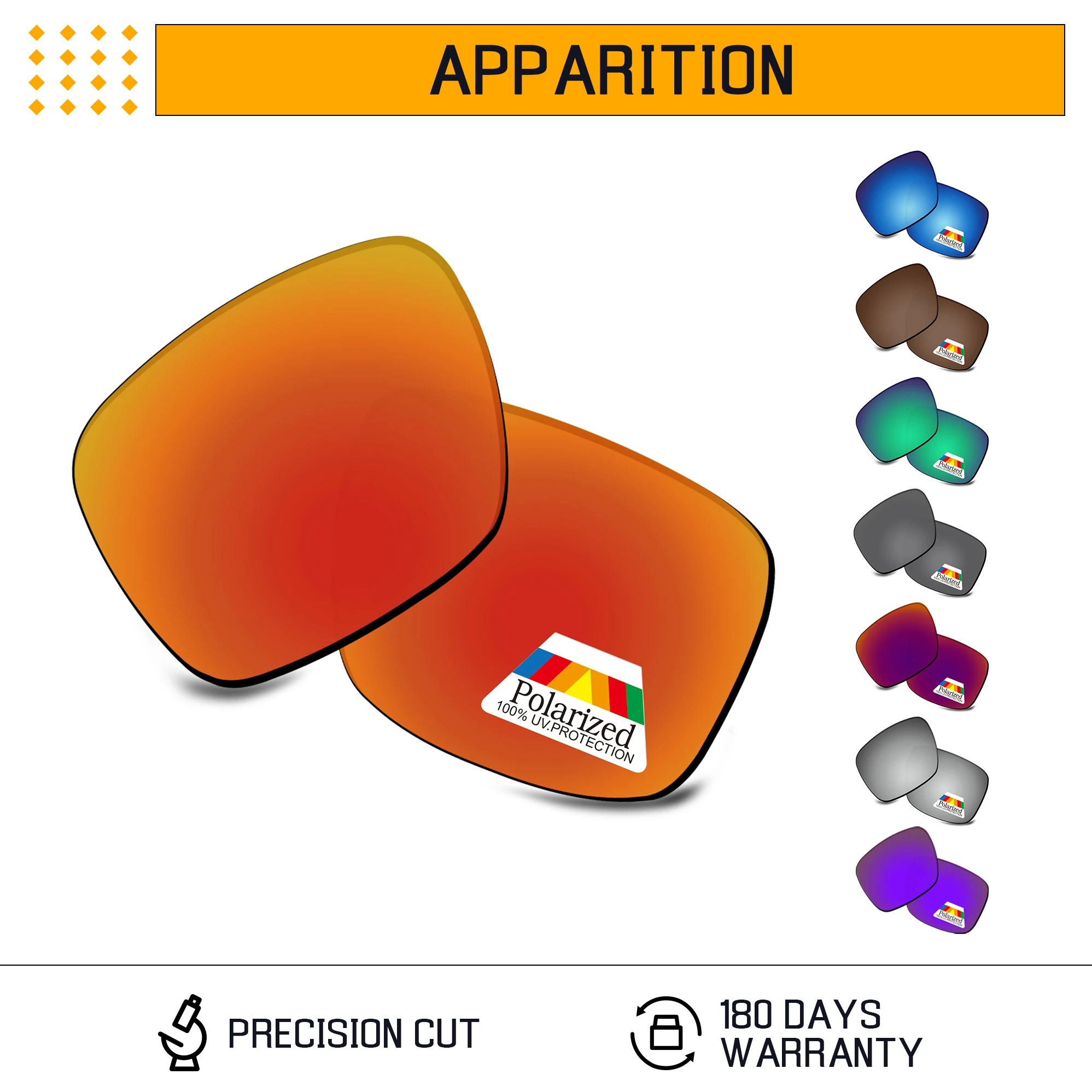 

Rarayvix Polarized Replacement Lenses UV400 Protective for Oakley Apparition OO9451 55mm Sunglasses