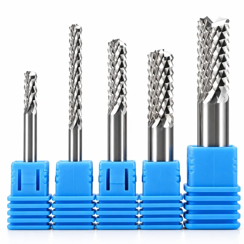HRC60 Corn End Mill Milling Cutter Bits D1.0*7*D3.175*38L/D2*10.5*D3.175*38L/D6*22*D6*50 Tungsten Steel Alloy Corn Mill