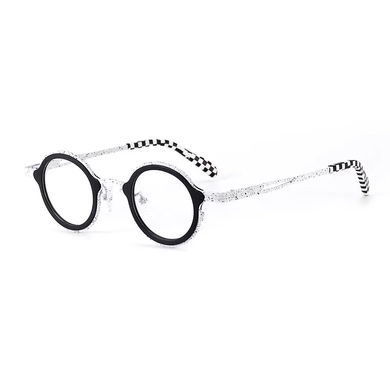 

Patchwork plate, titanium round plate glasses frame, the same fashion glasses for men and women, can be equipped w