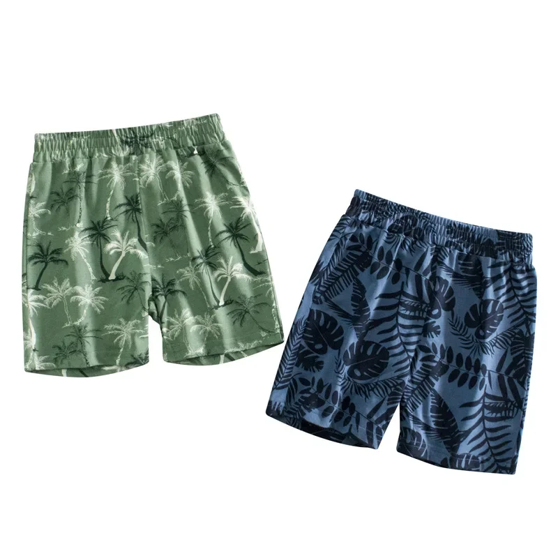 Children's clothing, summer shorts for children, home sleepwear pants, and baby boy's five part pants