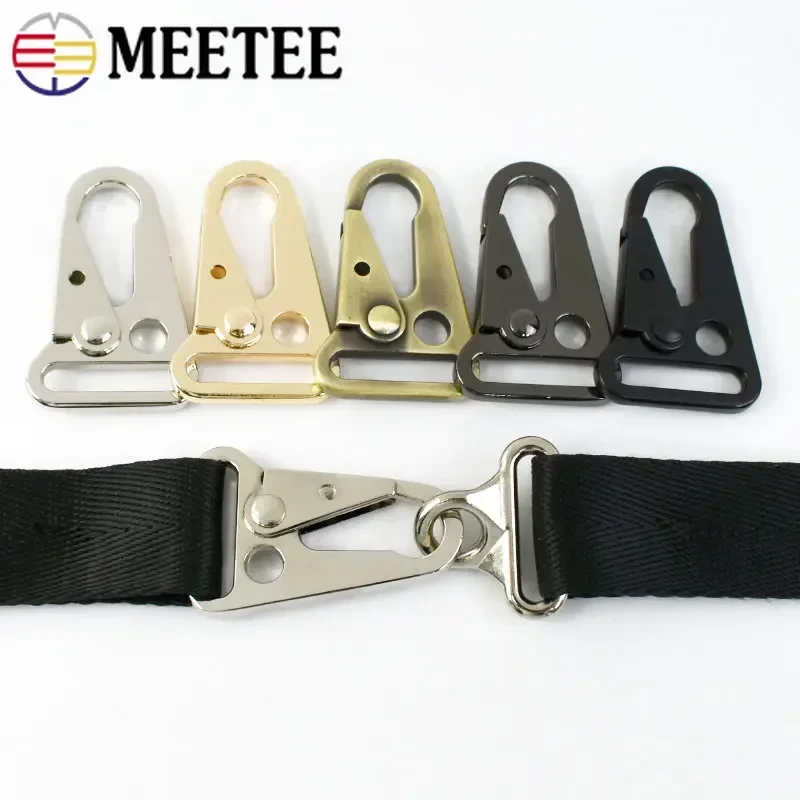 2/4/10Pcs 25/32/38mm Metal Strap Buckles Bag Snap Trigger Hooks Webbing Chain Clasp Dog Collar Buckle DIY Hardware Accessories