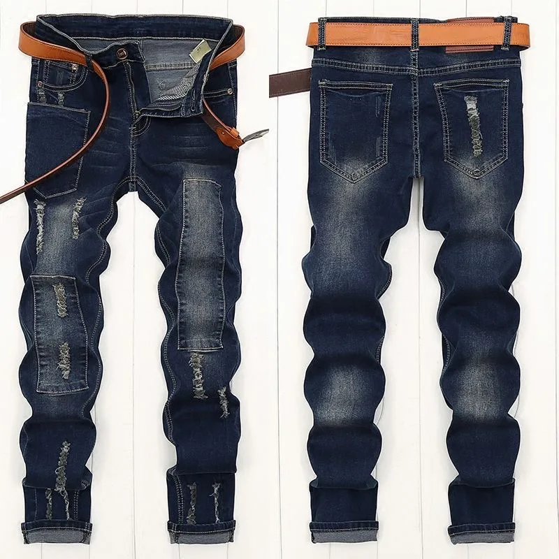 

Осень и весна, новая модная тенденция, американские винтажные прямые джинсы, мужские повседневные удобные спортивные брюки высокого качества