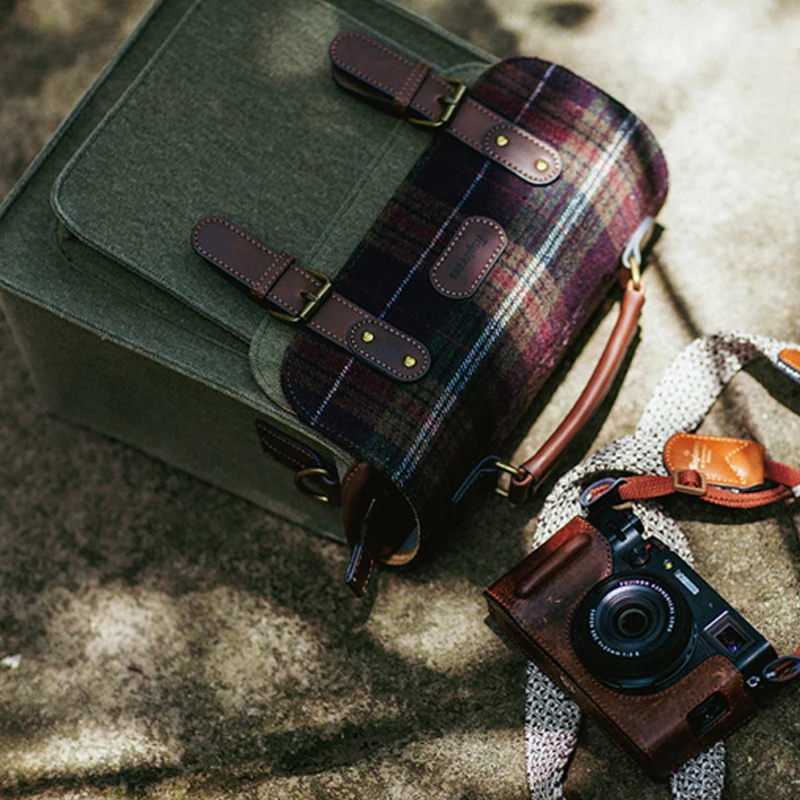 Multi-Functional Camera Bag Storage Vintage Digital Photography Case for Fujifilm X-T5 Mirrorless X-S10 Canon M50 view 2