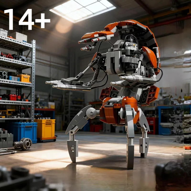 MOC 75381 المدمرة روبوت Droidekai نموذج اللبنات الطوب ستار معركة فيلم 583 قطعة لعبة الاطفال هدايا عيد الميلاد
