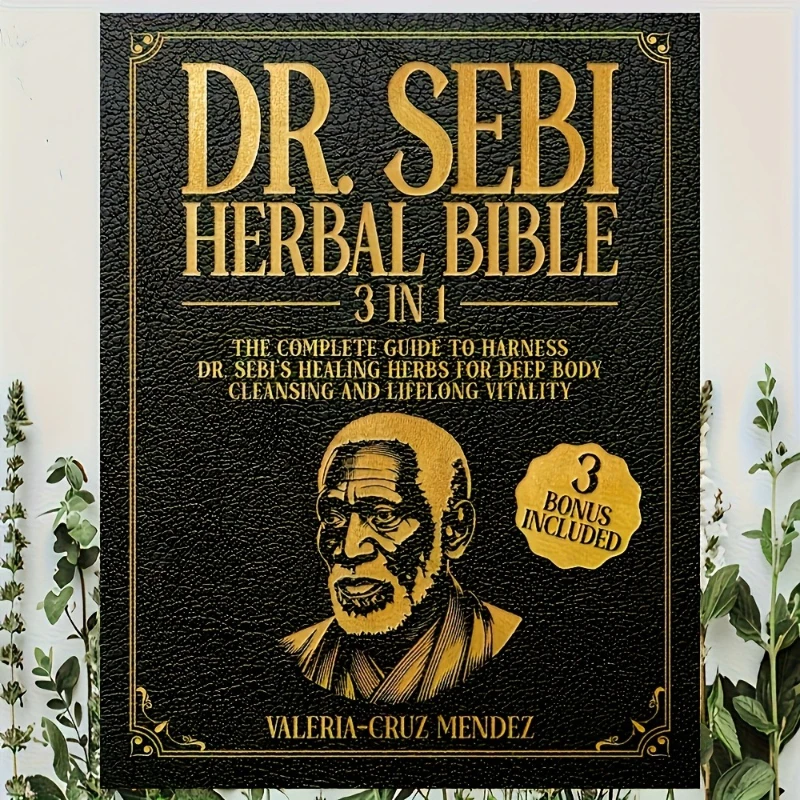 

2026 Dr. Sebi Herbal Bible 3-in-1: Detoxify and Cleanse Your Body with Dr. Sebi's Healing Herbs for Lasting Health and Vitality