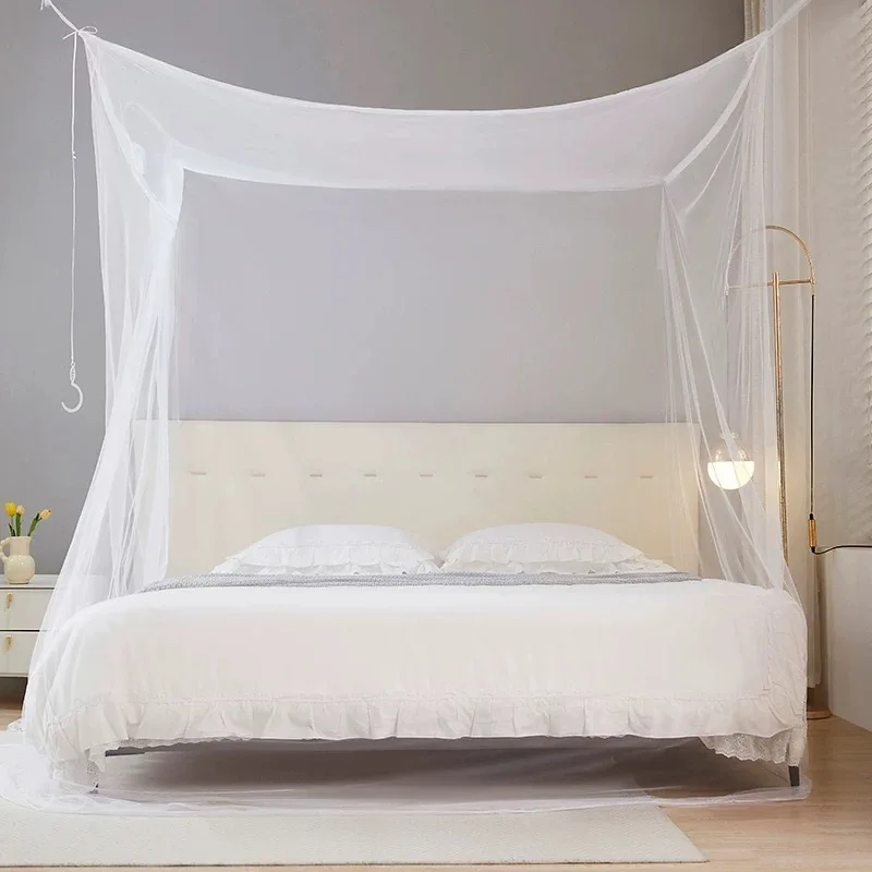 D5 Four Corner Outdoor Camping Mosquito Canopy Net With Storage Bag Insect Tent Protection Bedroom Full Netting 200*200*180cm