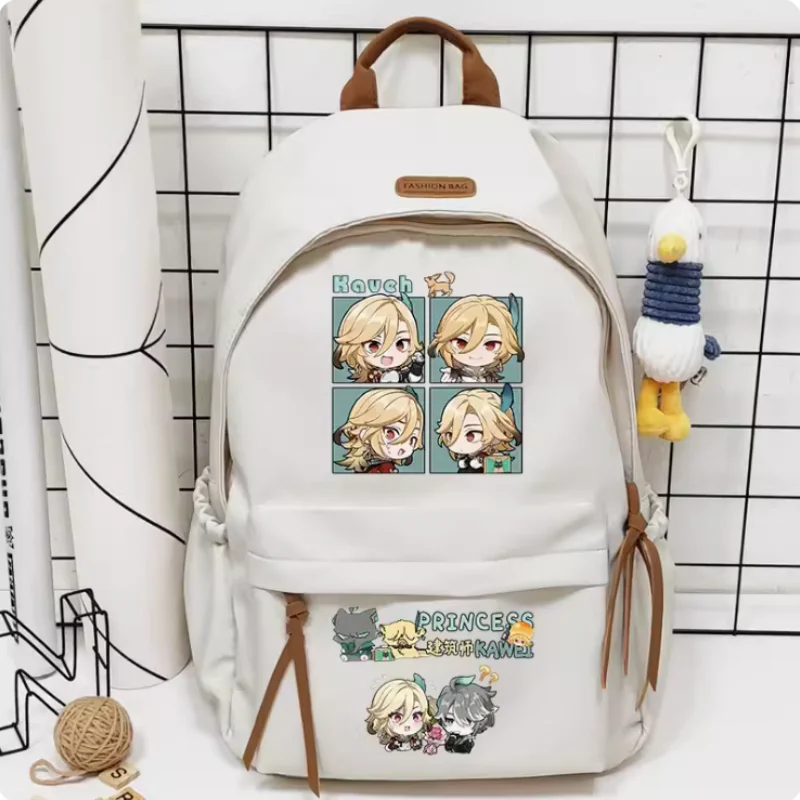 

Anime Genshin Impact Kaveh Cartoon Bag Women Man Fashion Leisure Teenagers Student Backpack Handbag B076