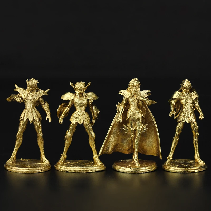 Metalowe zabawki modele Ozdoby Akcesoria Figurki akcji Mosiądz Saint Seiya Żołnierz Podstawowe kolorowe elementy gier planszowych Miniaturowe prezenty