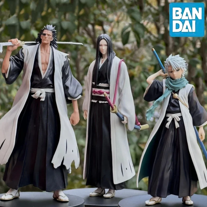 Bandai BANPRESTO SOLID AND SOULS BLEACH Zaraki Kenpachi Unohana Retsu Hitsugaya Toushirou Original Anime Action Figures Toys