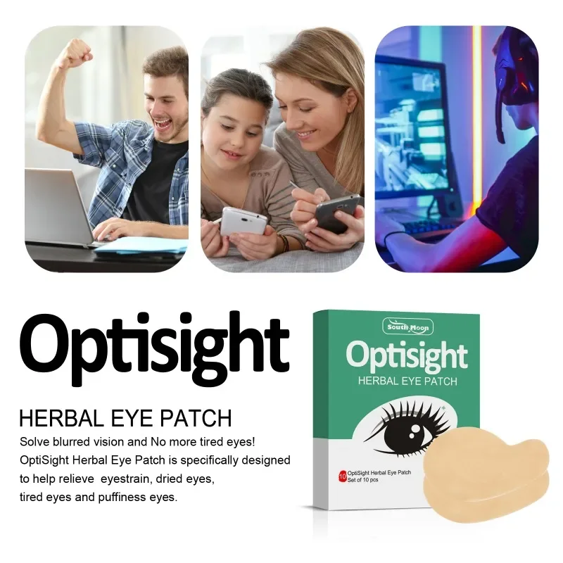 Patch pour les yeux en bois d'absinthe, protection de la vue, garde une bonne Vision, autocollant de soins oculaires secs et démangeaisons, soulage la Fatigue, plâtre de Massage myope, 10 pièces