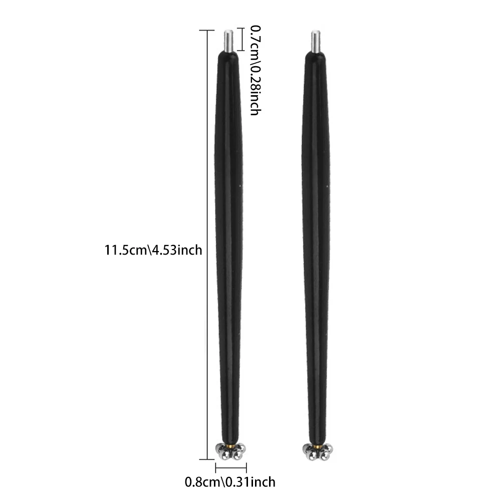 2pcs Dual-Head Cat Eye Nail Magnet Pen Set, Multifunctional Magnetic Nail Art Tool, Attracts Steel Beads, Creates Versatile Desi view 6