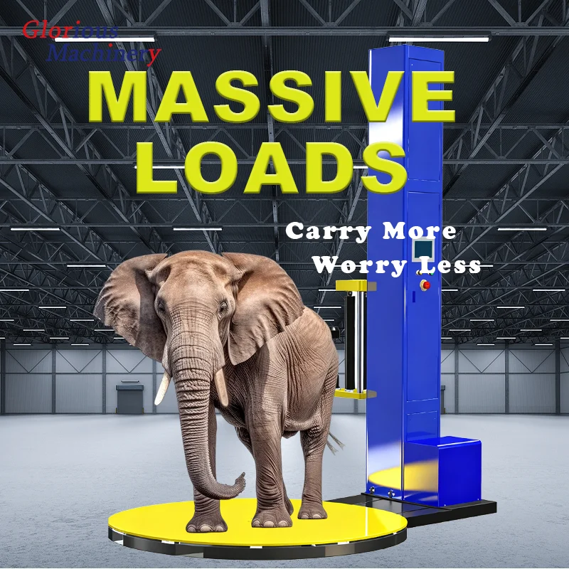 Automatic Skid/Pallet Stretch Film Wrap Pallet Wrapper Pallet Wrapping Machine Film Wrapping Packaging Machine Pallet Dispenser - view 3