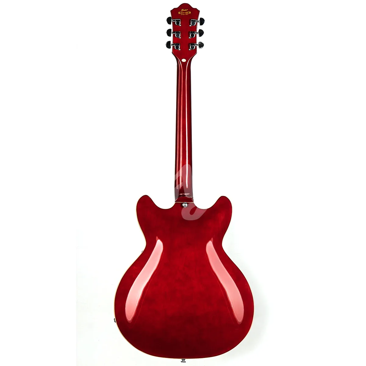 2021 New Grote Red Maple Semi-hollow Body F Holes Jazz Electric Guitar