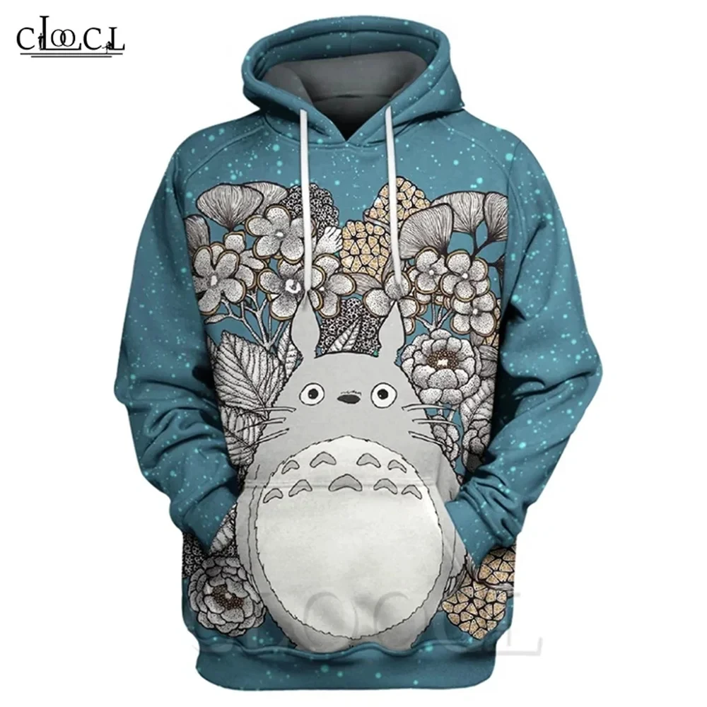 Homens e mulheres Meu Vizinho Totoro Moletom com estampa 3D, moletom anime, jaqueta unissex, streetwear casual, moletom elegante