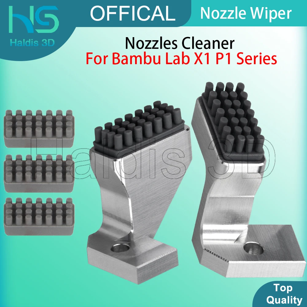 

Насадки для стеклоочистителя для Bambu Lab X1 P1 Series, скребберы для 3D-принтера, силиконовая щетка, очиститель печатающей головки, вытирающая головку принтера