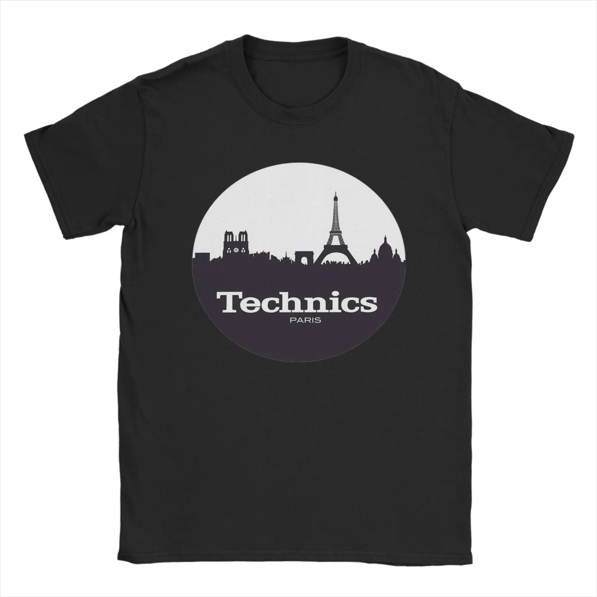 

Retro T-Technics Tech Paris Sound System T-Shirt For Men Women Cotton Short Sleeve O-neck Summer Top Tee
