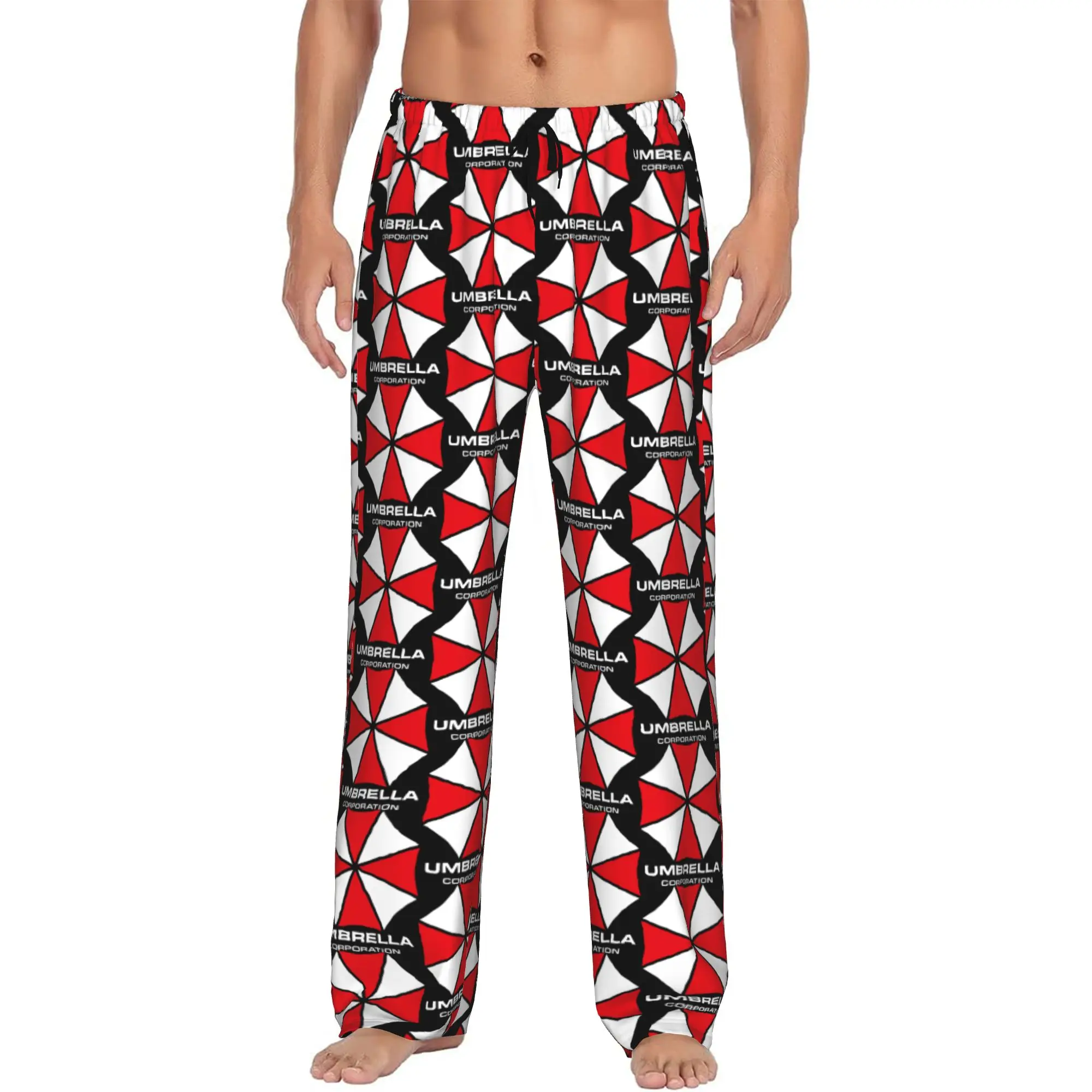 Custom Print C-Corporationed Games Pajama Pants Men's Video Game Sleep Sleepwear Bottoms with Pockets