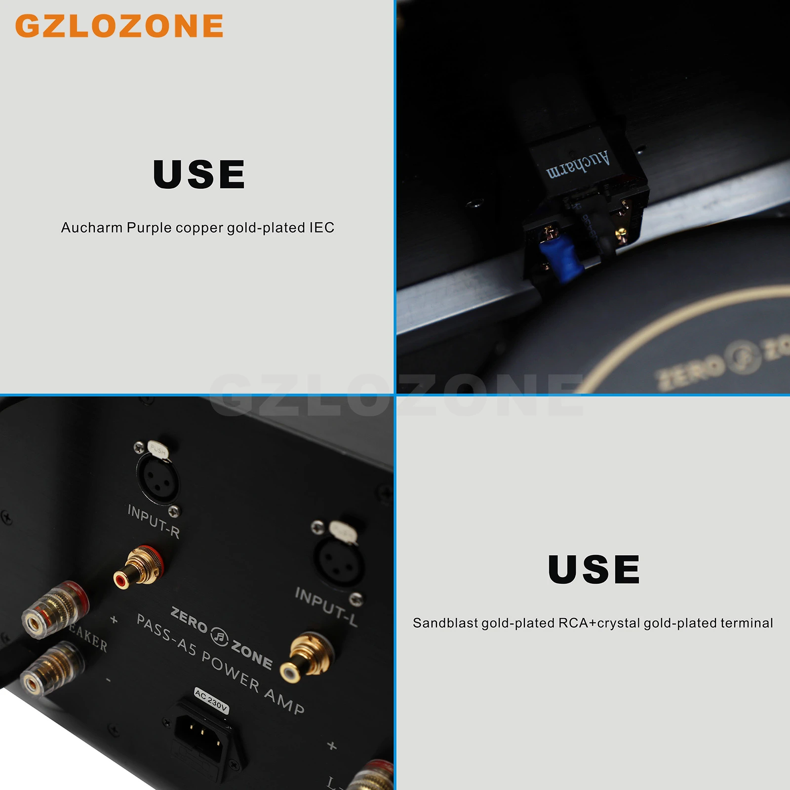 Zerozone hiifi pass a5 pura classe um amplificador de potência base em Aleph-5 circuito alto amplificador 60w + 60w 8 ohm