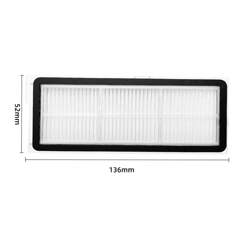 Filter Hepa dapat dicuci, suku cadang pengganti penyedot debu Robot untuk Roborock Q Revo Maxv / Roborock P10 Pro 6 buah