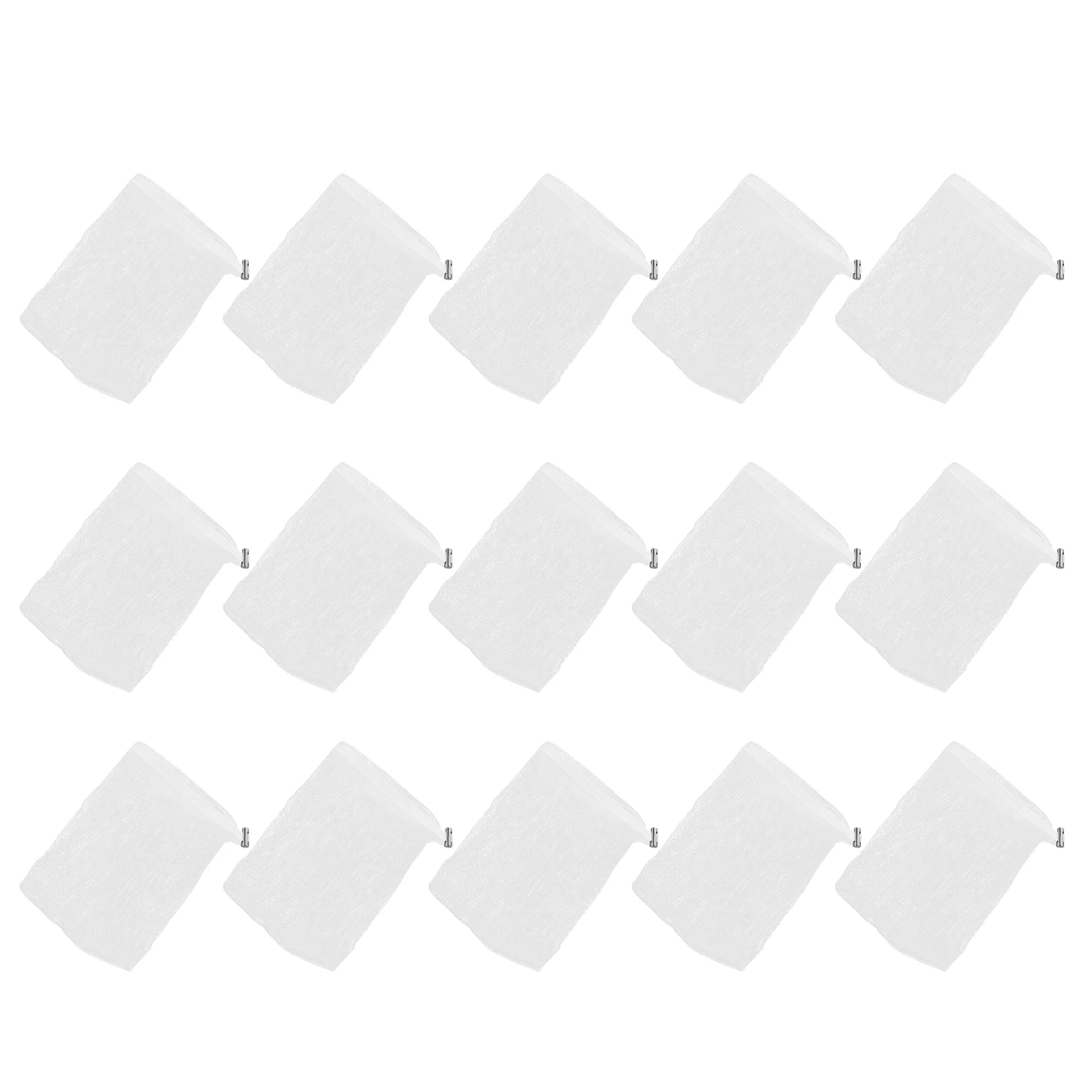 

15Pcs Bathing Foaming Mesh Soap Bag - Quick Lather Exfoliating Net Pouch with Drawstring for Shower Travel Soap Saver