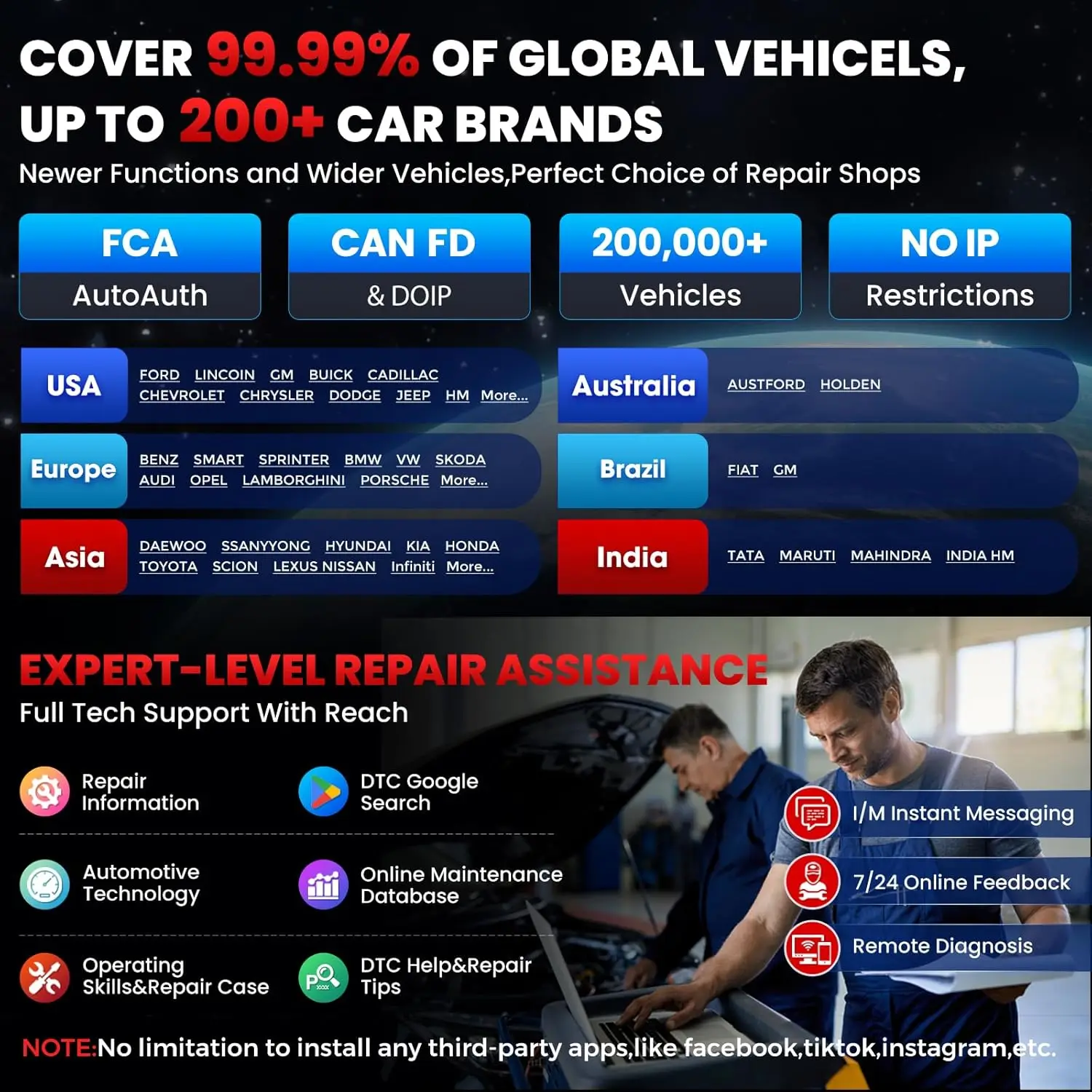 أداة إطلاق X431 PRO3 V+ V5.0 ثنائية الاتجاه، رسم خرائط طوبولوجيا DBSCar VII VCI لشاحنة HD 55+ خدمة الترميز عبر الإنترنت FCA #4