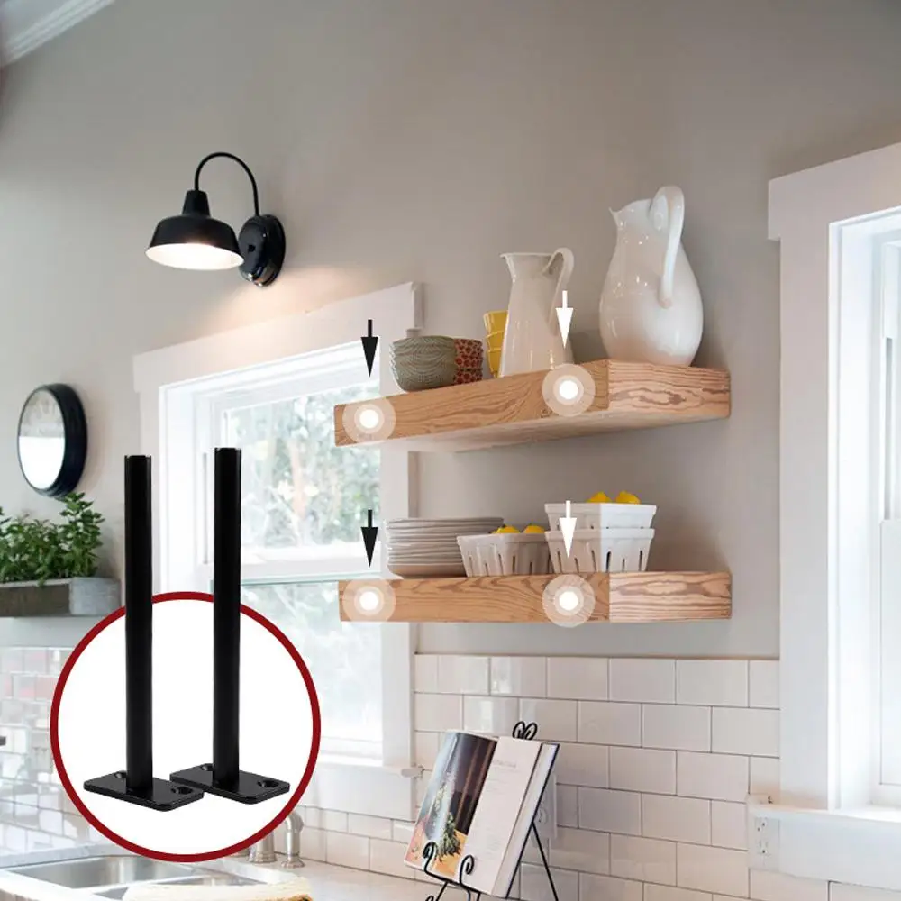 High Quality Floating Hidden T Shape Metal Brackets Concealed Shelf Bracket Wall Shelves Supports Metal Brackets Floating Hidden
