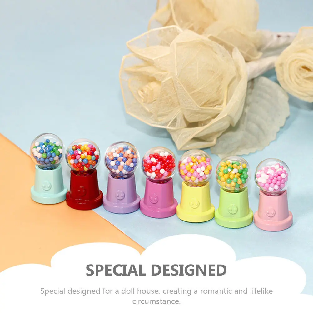 

1pc Mini Candy Machine For House Creative Lifelike Miniature Candy Shop Prop Mini House Accessory Micro Landscape Decor