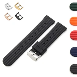 Quick Release Rubber Dive Waffle Watch Strap Durable Watch Band Replacement for Men and Women, 18mm 20mm 22mm
