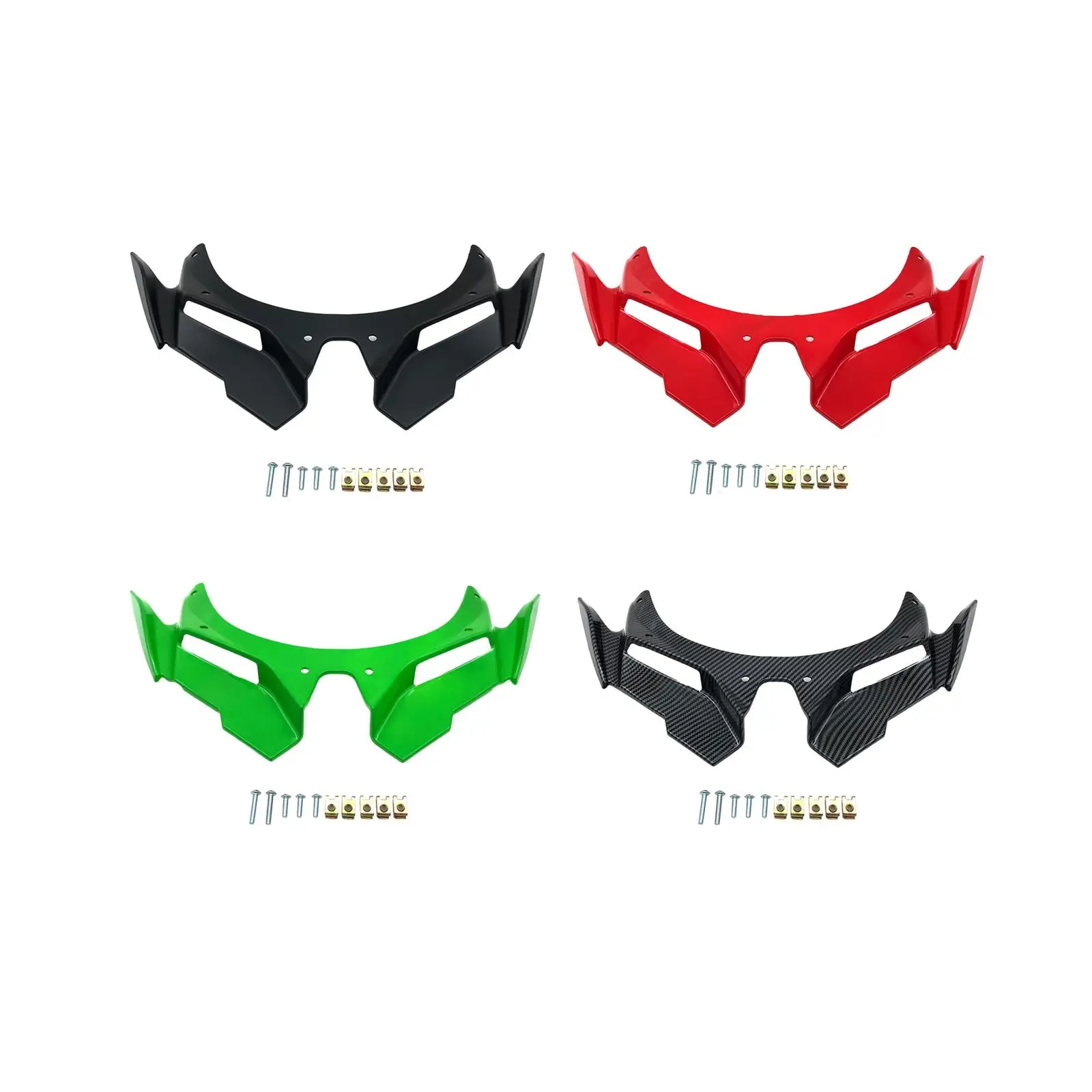 Winglets แอโรไดนามิกด้านหน้าสําหรับ Kawasaki ZX25R 2022-2024 ติดตั้งง่าย