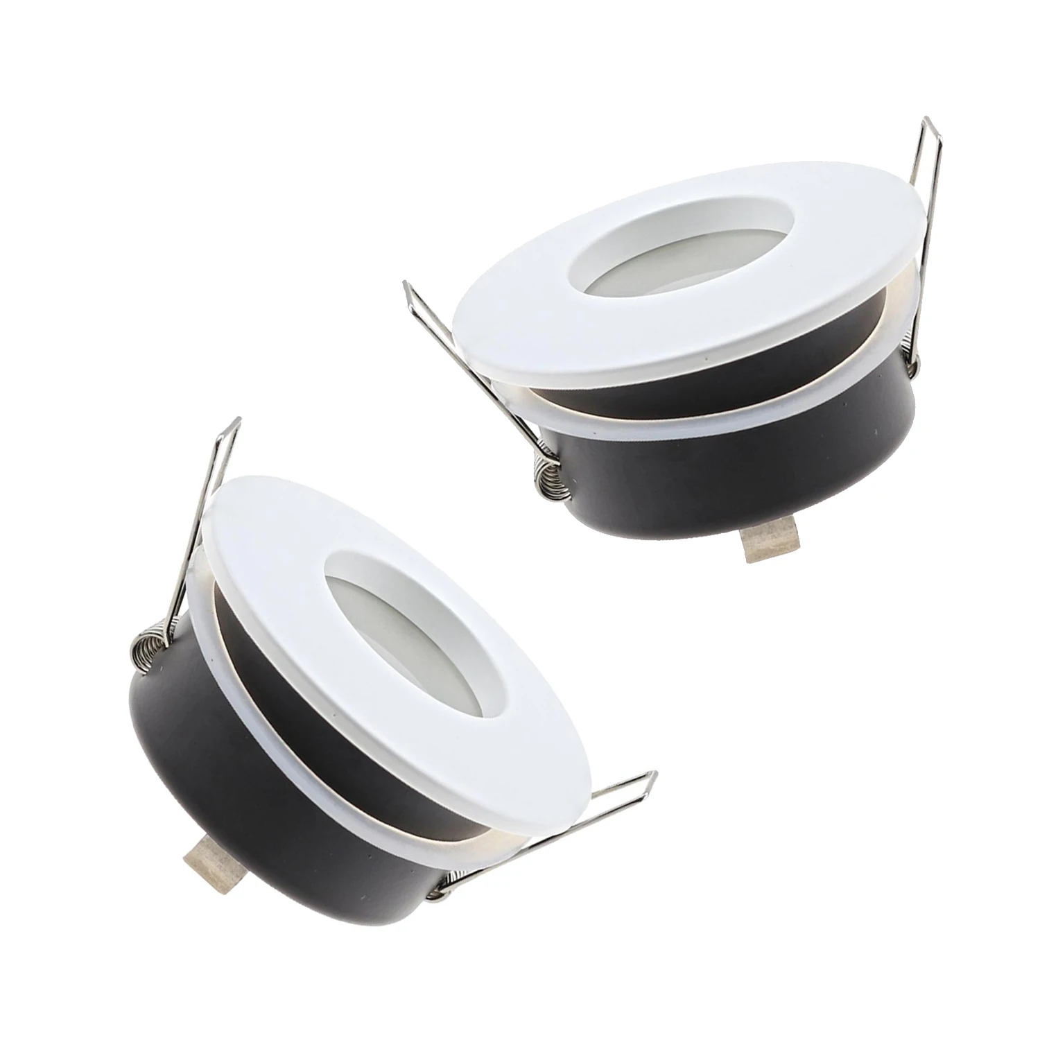 4pcs Recessed Led Ceiling Light Frame IP65 Waterproof for MR16 GU10 Bulb Changeable Base Socket Light